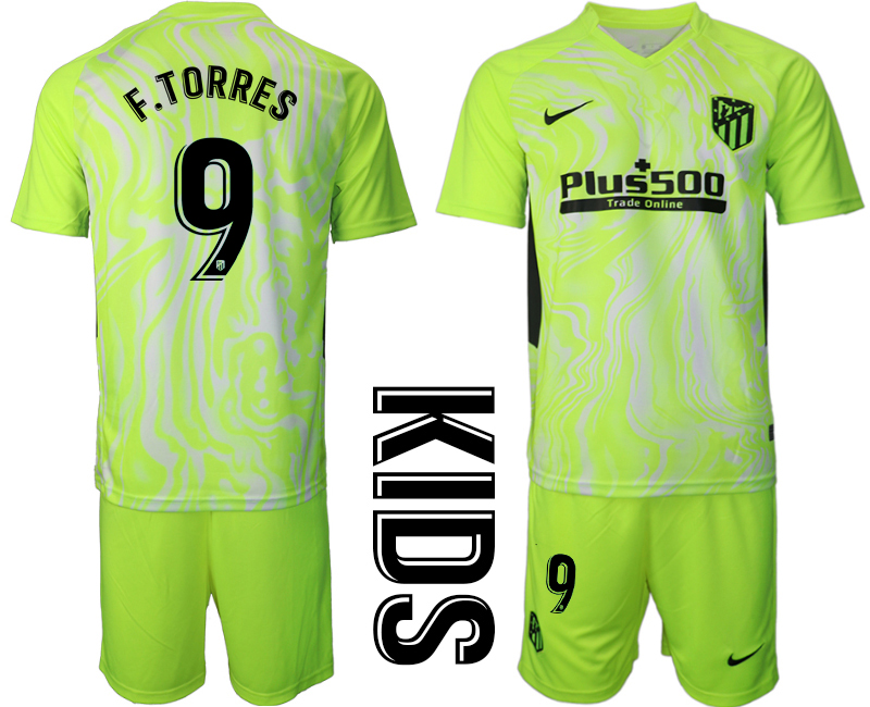 2021 Atltico Madrid away youth 9. soccer jerseys